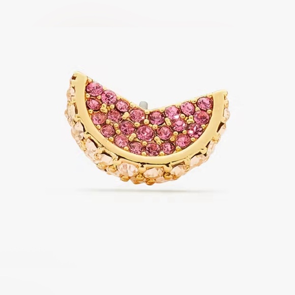 KATE SPADE Fruit Salad Pave Grapefruit Earring Studs NEW - Picture 3 of 7